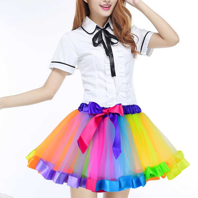 Miayon 1980s Fancy Outfits Dress Costume Accessories for Girl Kids Halloween - Image 5